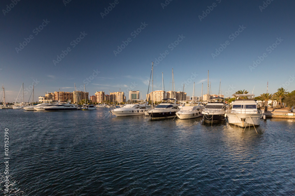 Yachts in the bay