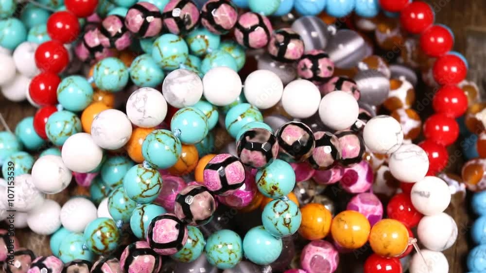Beads jewelery as fashion background. Macro shot. Beads jewelery as fashion background. Macro shot.