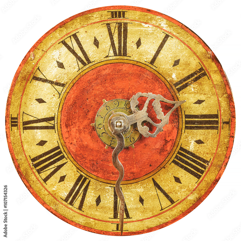 Naklejka premium Genuine medieval clock face