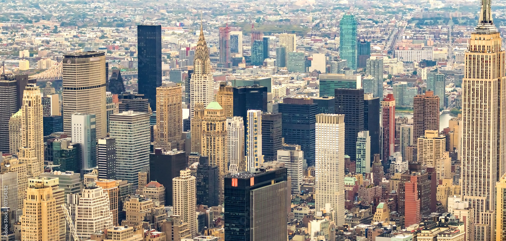 Stunning panoramic view of New York City - NY - USA