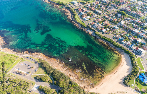 Aerial view of Long Bay, Sydney coastline