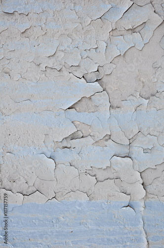 Texture of Dirty Wall with Peeling Old Oil Paint