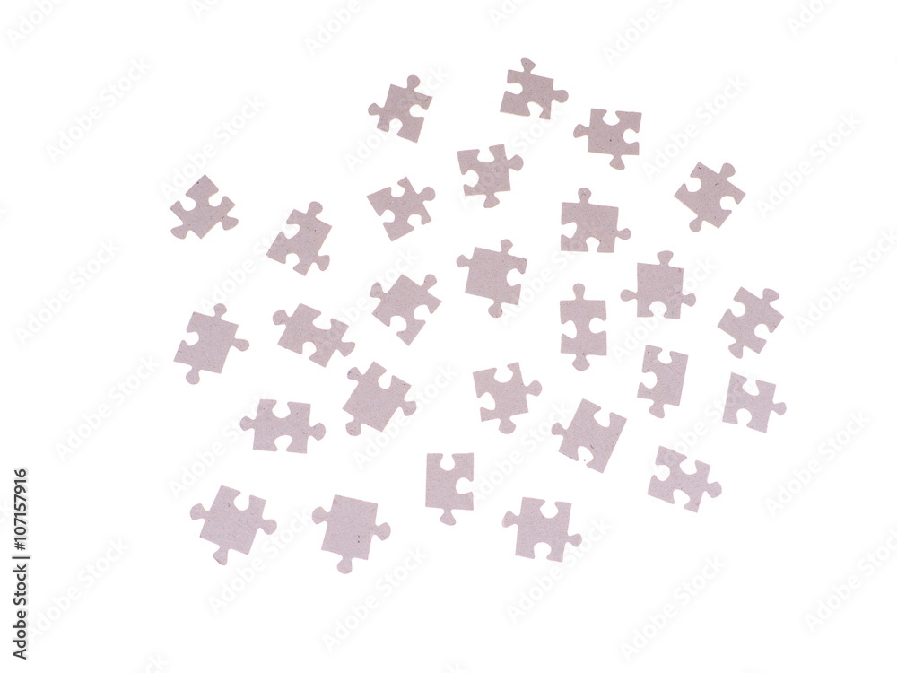 Puzzle on a white background Puzzle on a white background