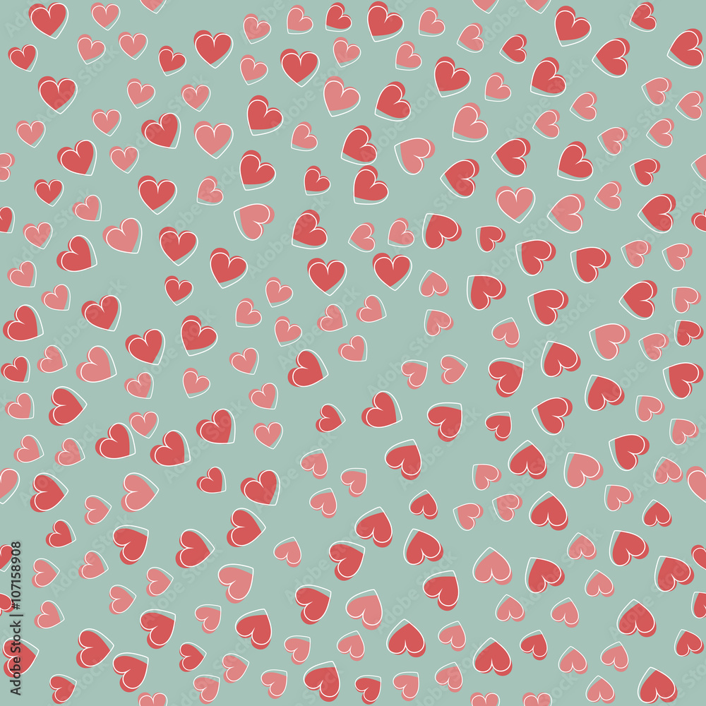 Seamless pattern with little colorful hearts Seamless pattern with little colorful hearts