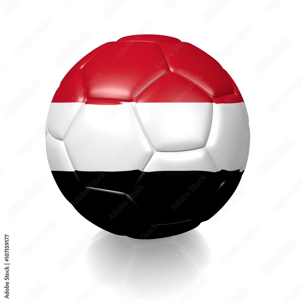 Fototapeta premium Football soccer ball with a national flag texture