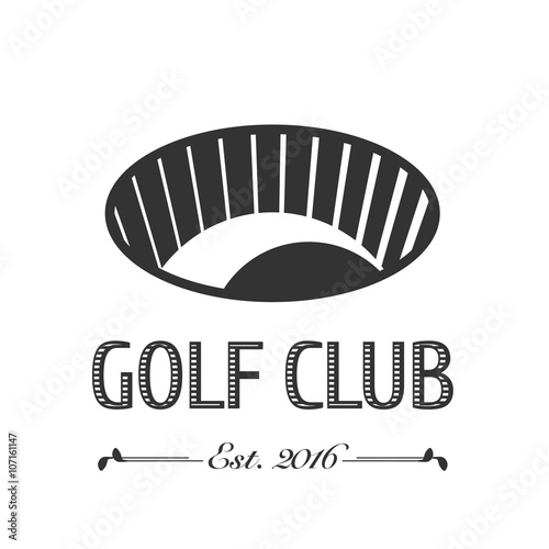 Golf club, golf course vector logo