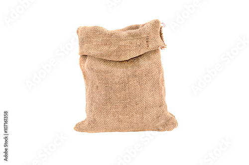 Empty burlap bag