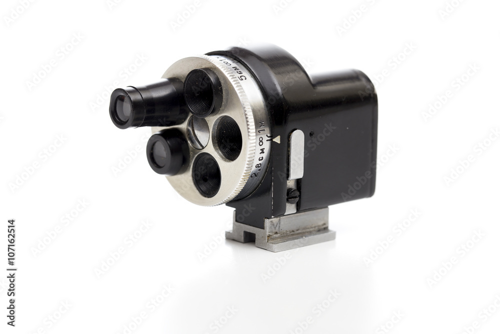turret viewfinder on the white background turret viewfinder on the white background