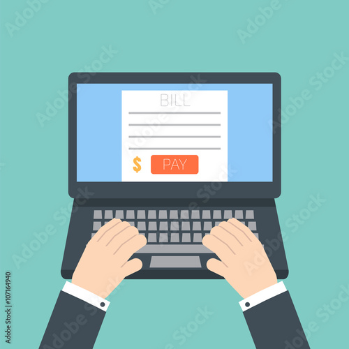 online invoice laptop