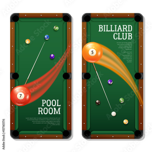 Billiards Banners Set 