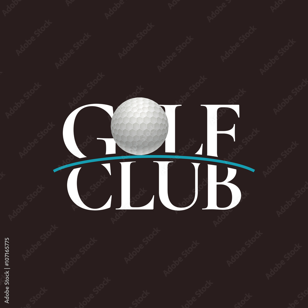 Golf Sign Vector Golf club, golf course vector sign Stock Vector | Adobe Stock
