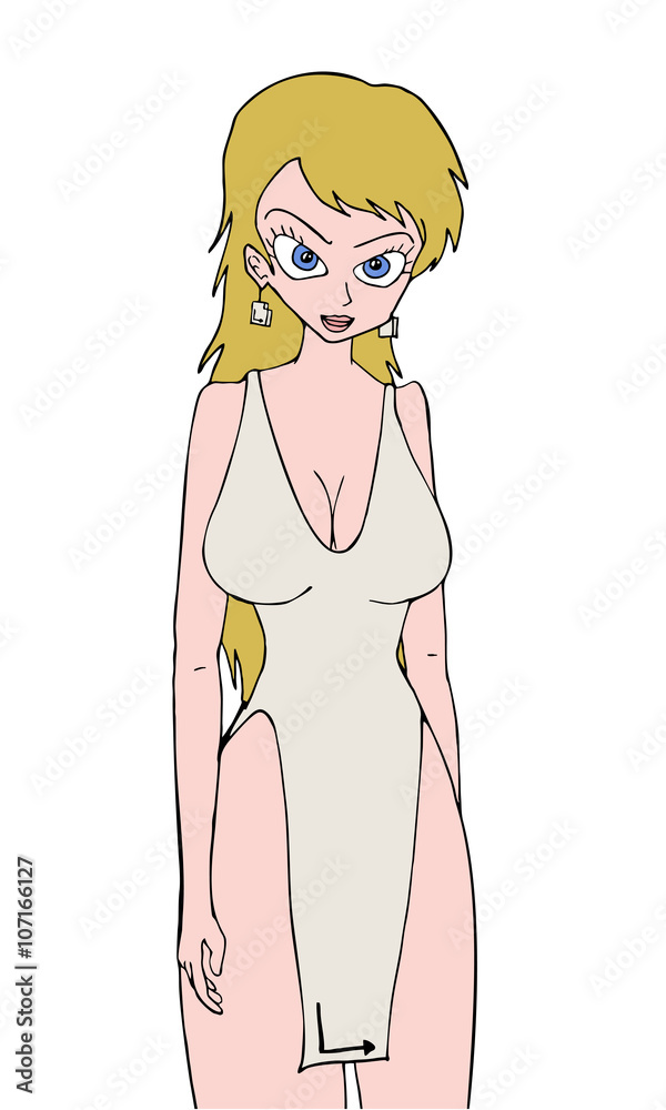 cartoon girl illustration