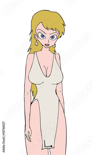 cartoon girl illustration