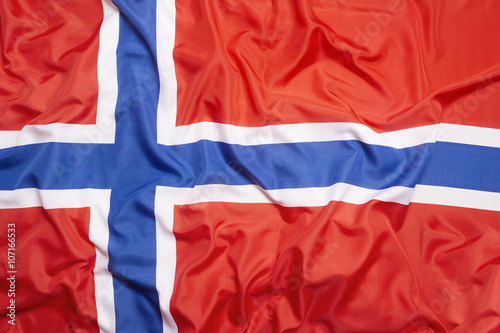 Fototapet Flag of Norway