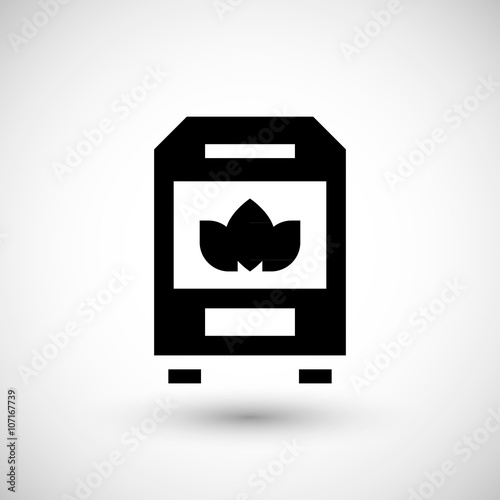 Solid fuel boiler icon