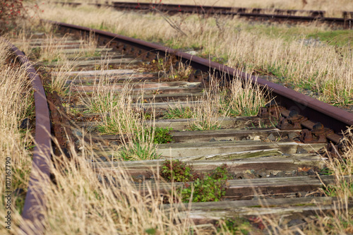 Alte Eisenbahnschienen photo