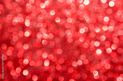 De-focused reg lights seven-edged textured - abstract red Christmas background