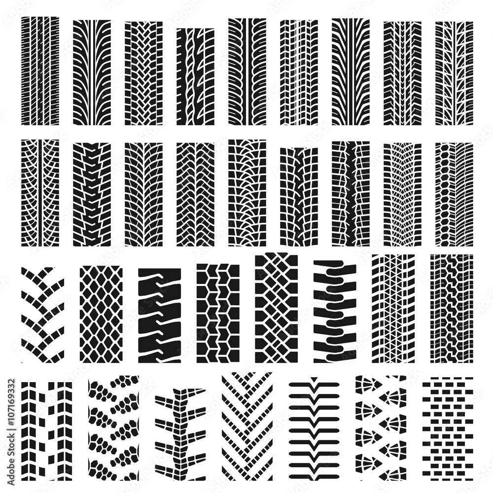 vector tire tracks