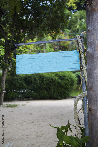 Empty signboard