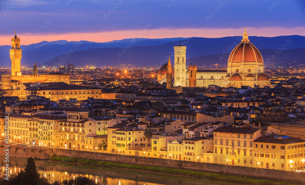 Sunset at Florence, Toscana, Italy