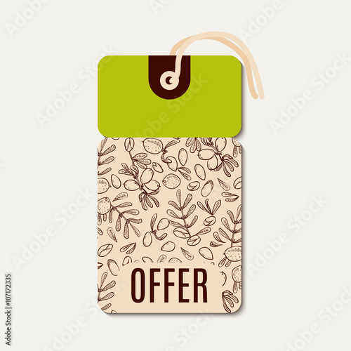Tags sale in eco-style.