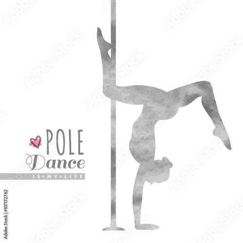 pole dance illustration