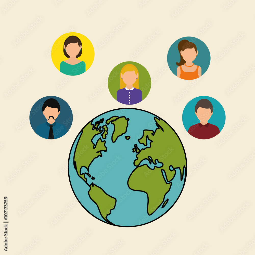people icon design , vector illustration