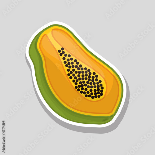 papaya icon design , vector illustration