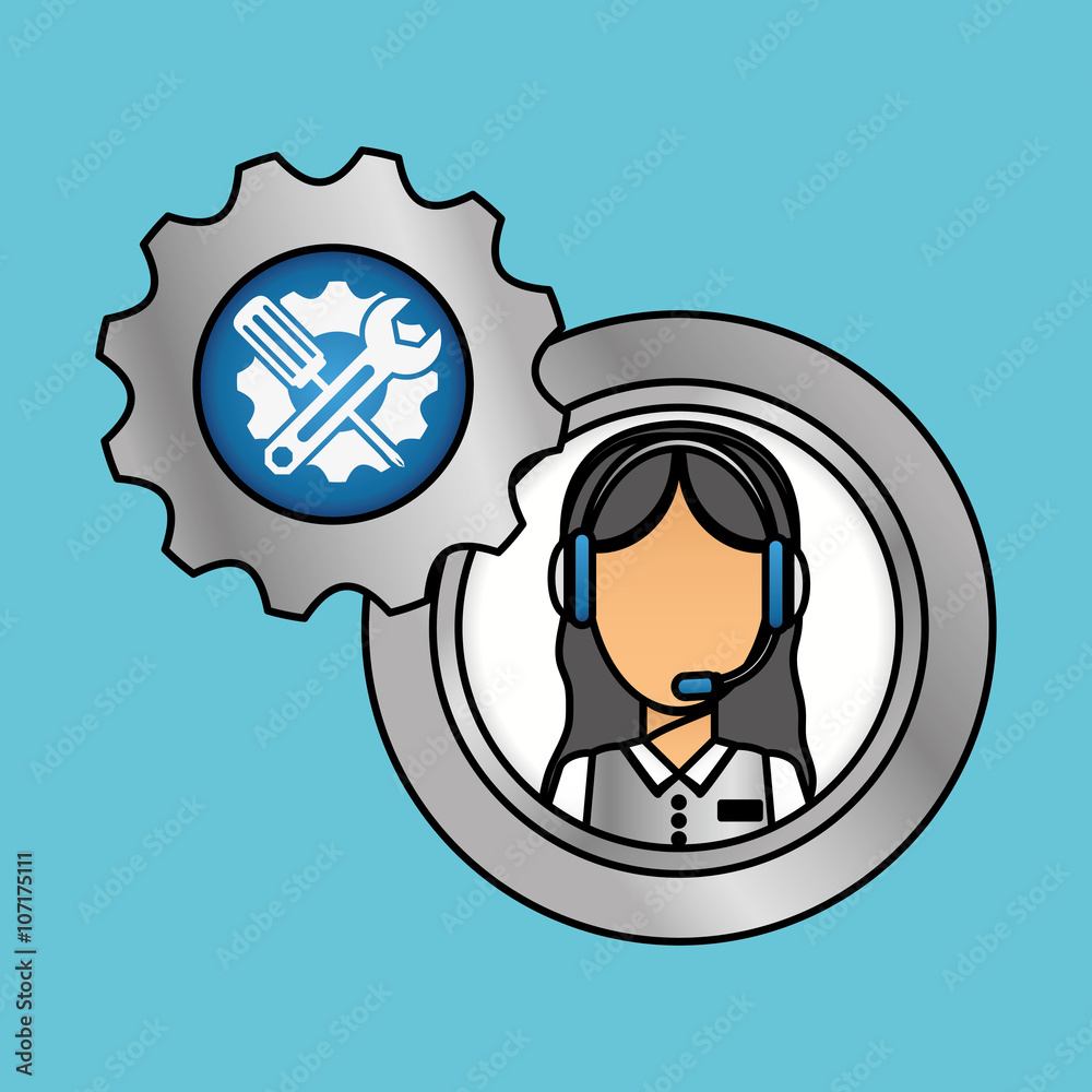technical service and call center icon design, vector illustration technical service and call center icon design, vector illustration
