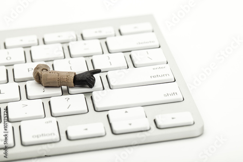 computer keyboard army men