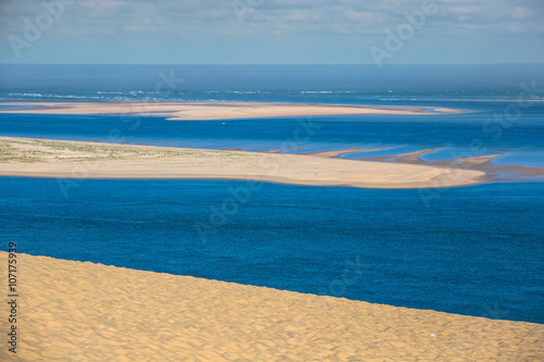 Obraz na płótnie View from the highest dune in Europe - Dune of Pyla (Pilat), Arc w salonie