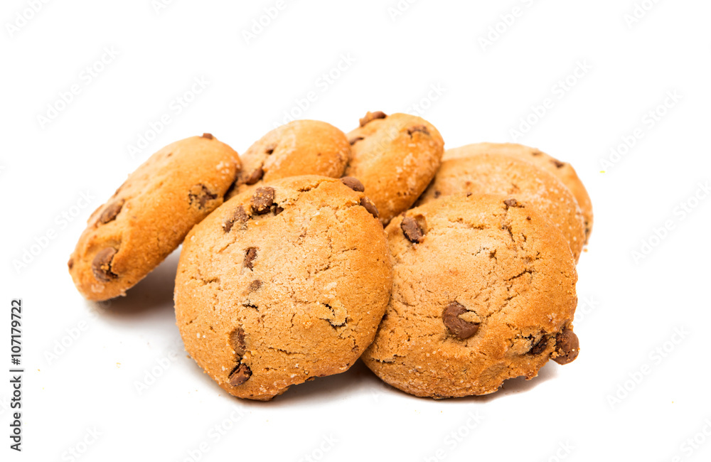 cookies with chocolate isolated cookies with chocolate isolated