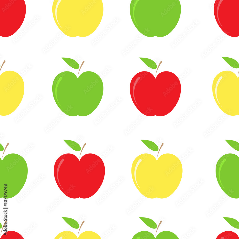 Apple background pattern. Apple background pattern.