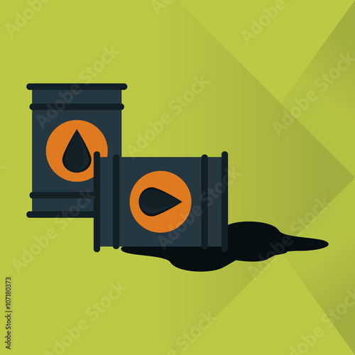 Oil industry and barrel design, vector illustration