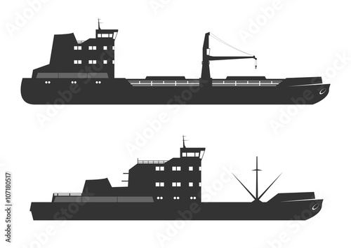 Ships silhouettes.