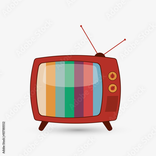 Television icon design, vector illustration