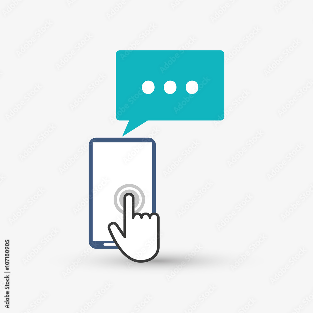 cursor and smartphone design, vector illustration cursor and smartphone design, vector illustration