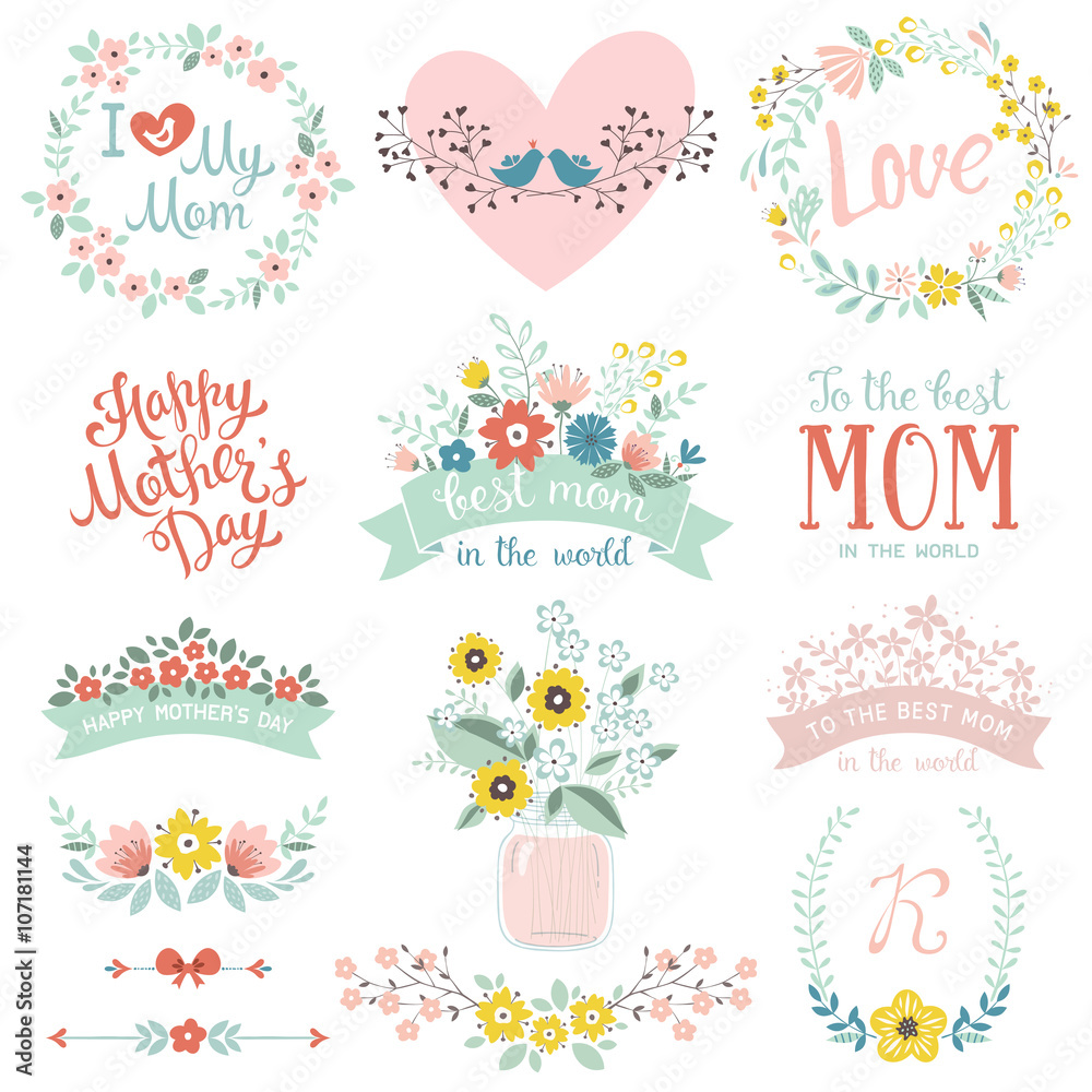 Mother's Day Design Set Mother's Day Design Set