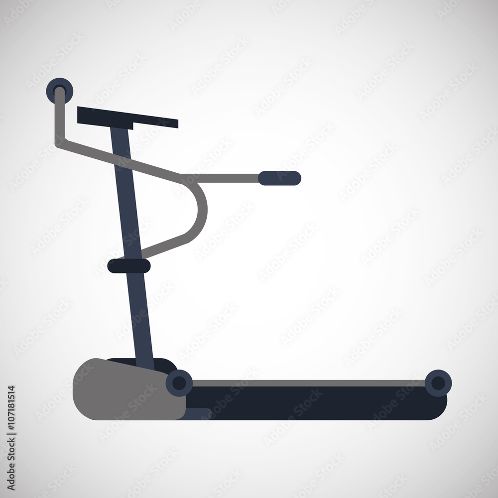 Gym and running machine design , vector illustration Gym and running machine design , vector illustration