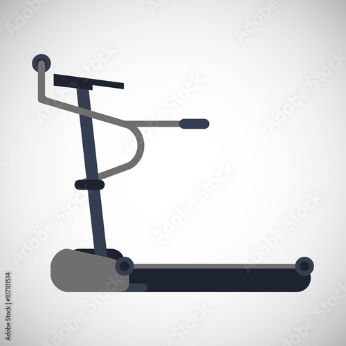 Gym and running machine design , vector illustration