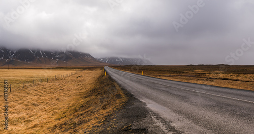 Rural highway road Iceland