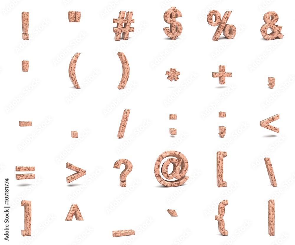 3d font on a white background 3d font on a white background