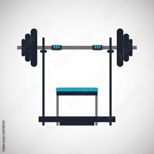 Gym and weights icon design , vector illustration