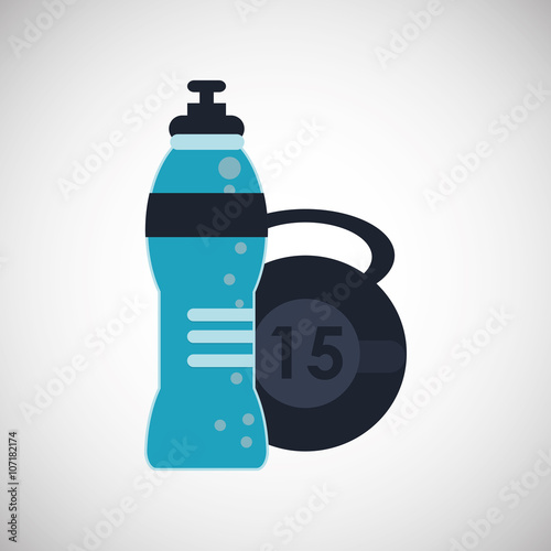 Gym and weights icon design , vector illustration