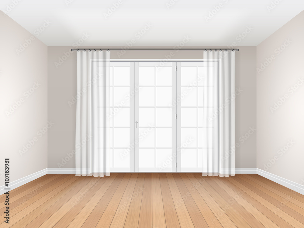 Empty Room Decorate Channel Wall Wood Stock Illustration 438925186 |  Shutterstock