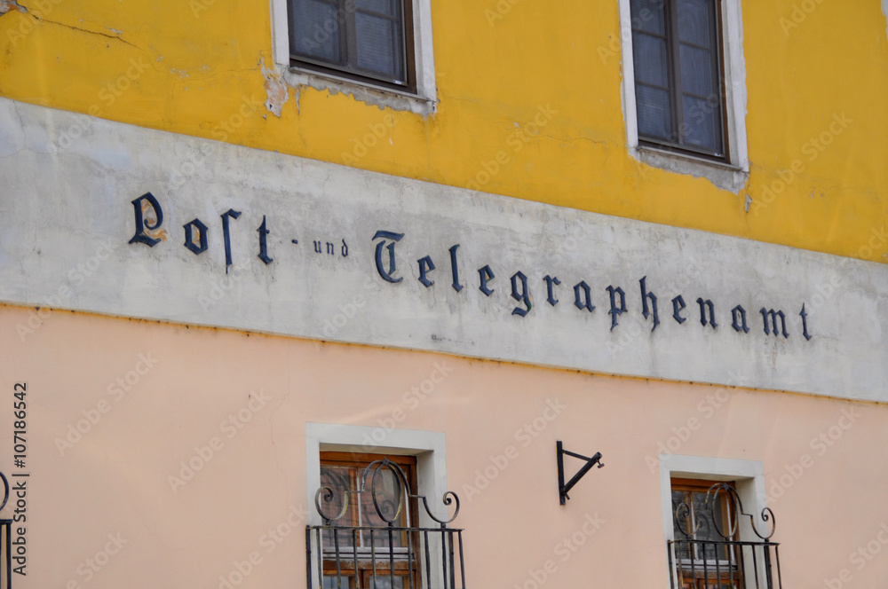 Fototapeta premium Old Post office Hainburg