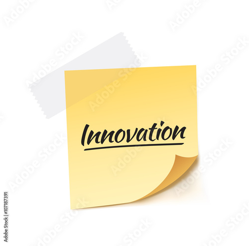 Innovation Stick Note Vector Illustration