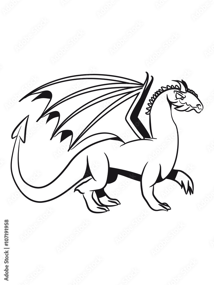 Obraz premium Dragon wings cool fairytale