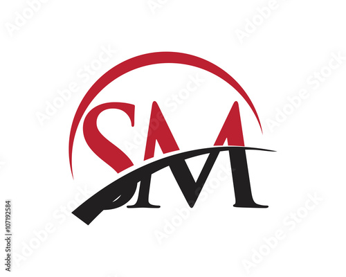 SM red letter logo swoosh
