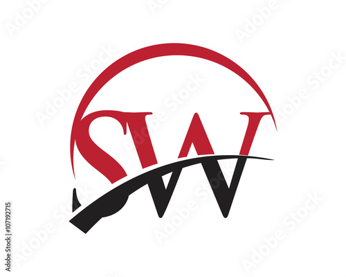 SW red letter logo swoosh